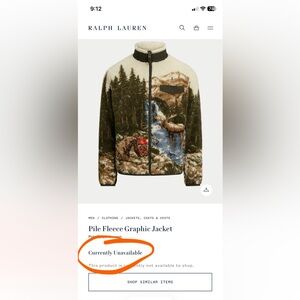 Polo Ralph Lauren Graphic Pile Fleece Sherpa Jacket